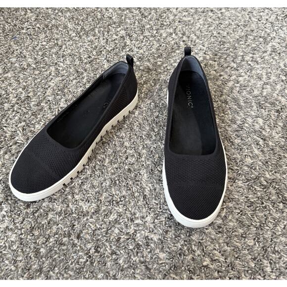 Vionic Women's Uptown Skimmer Knit Flats Shoe Black Size 10 Comfort - Picture 2 of 8